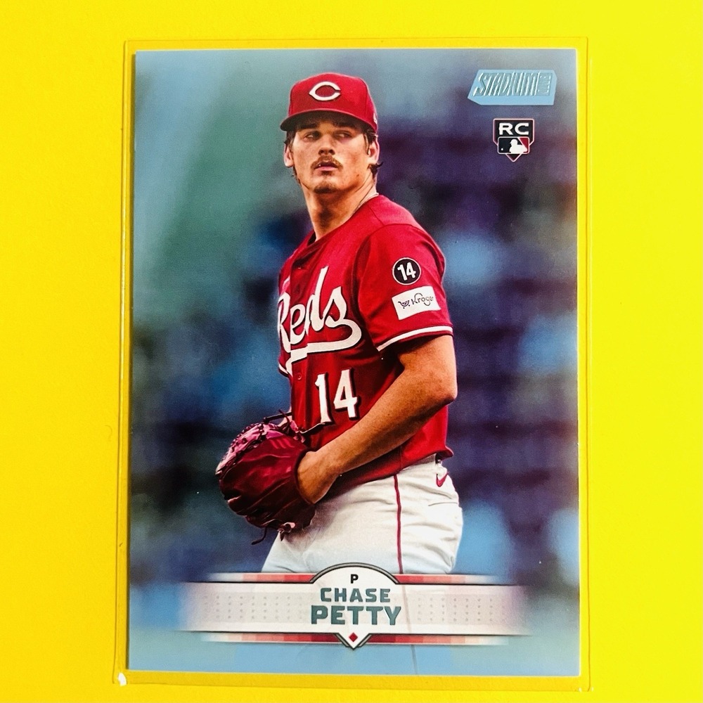 2025 Topps Stadium Club Chase Petty #59 Light Blue Parallel RC Cincinnati Reds